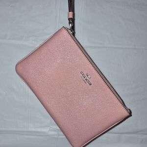 Coach Pink Wristlet Clutch